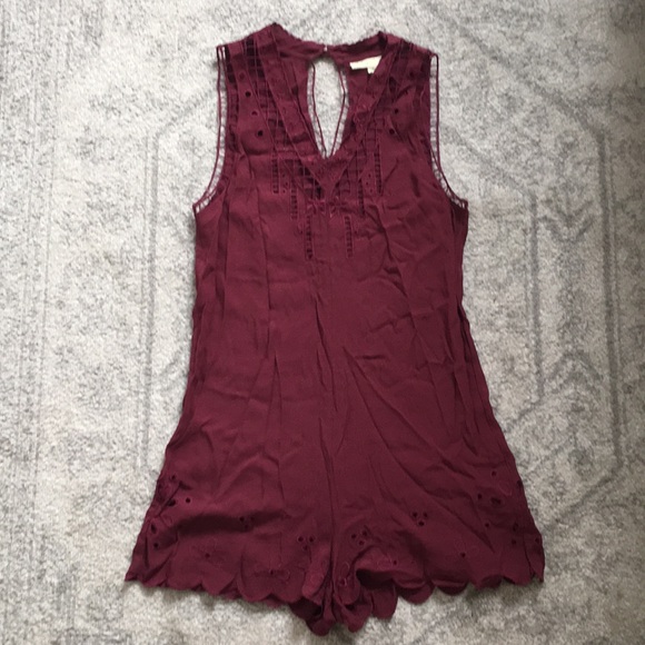 Staring At Stars burgundy romper - Picture 1 of 2